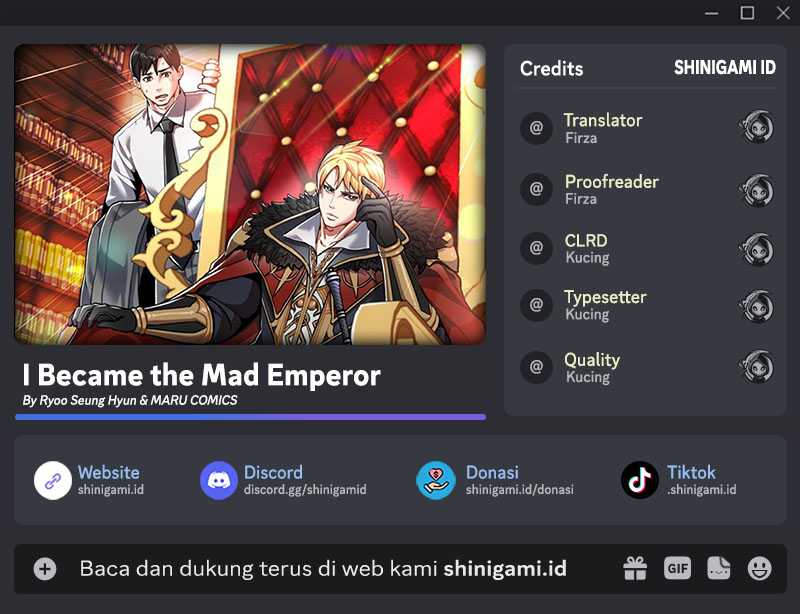 I Became the Mad Emperor Chapter 36 Bahasa Indonesia