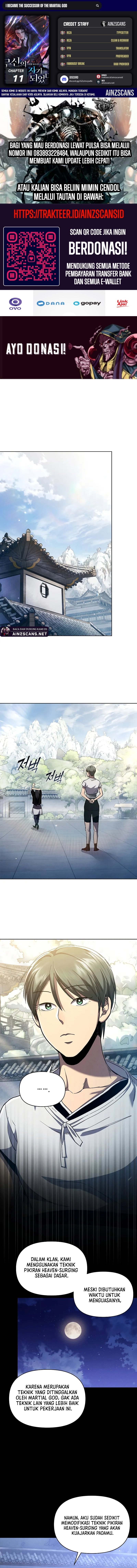 I Became the Successor of the Martial God chapter 11