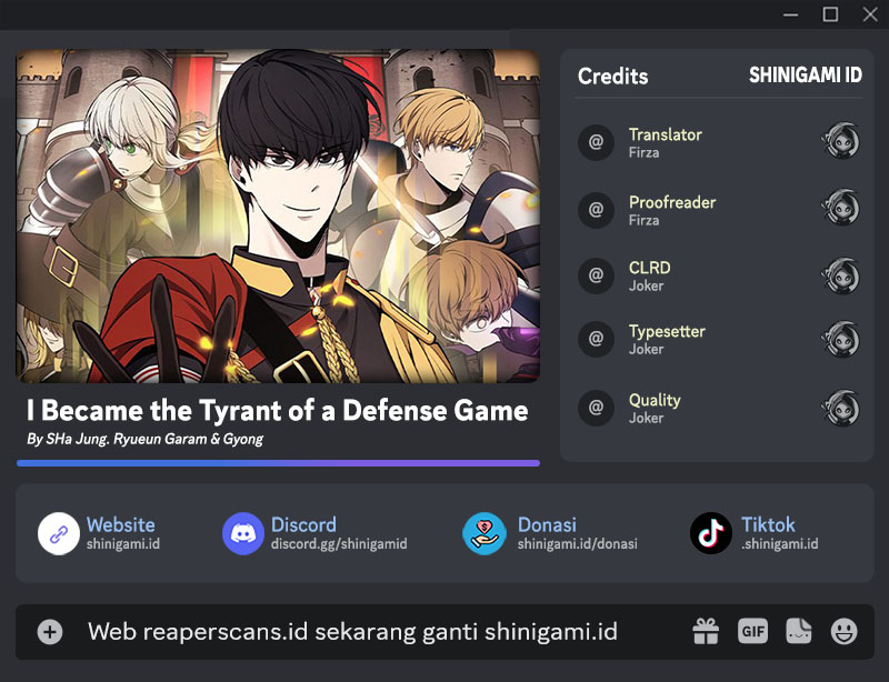 I Became the Tyrant of a Defense Game chapter 36