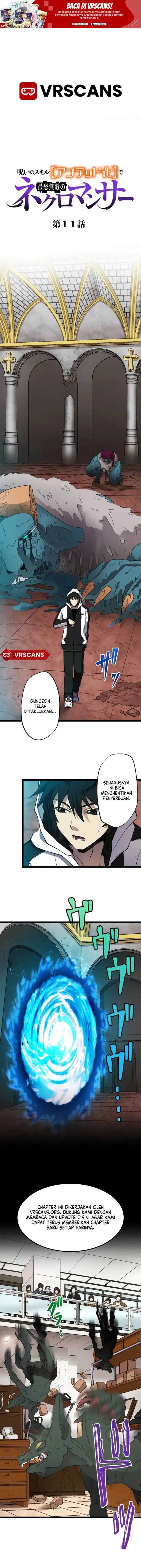 I Became the Ultimate Necromancer Through the Cursed Skill: Undeadification Chapter 11 Bahasa Indonesia