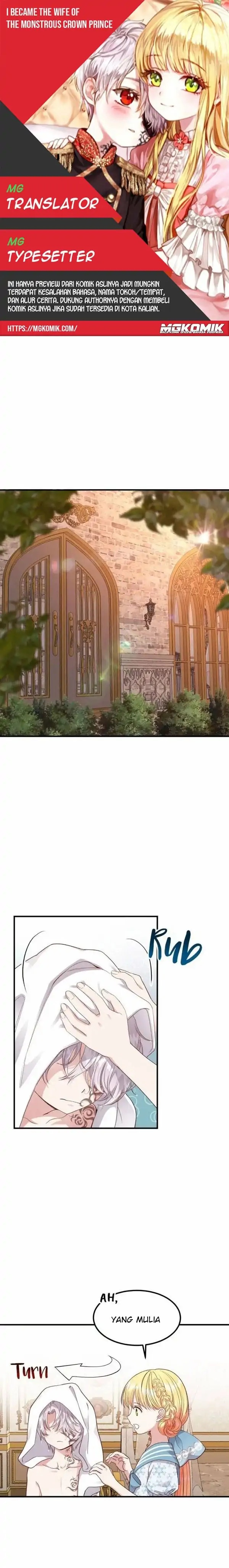 I Became the Wife of the Monstrous Crown Prince Chapter 14 Bahasa Indonesia