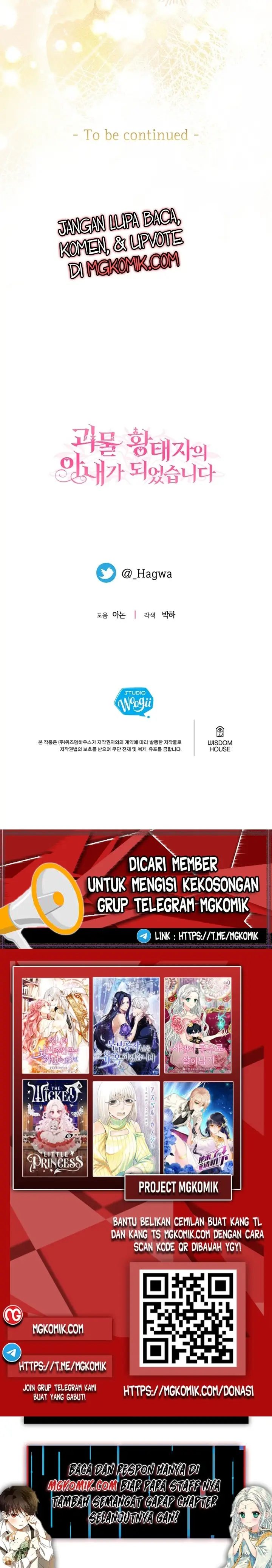 I Became the Wife of the Monstrous Crown Prince Chapter 71 Bahasa Indonesia