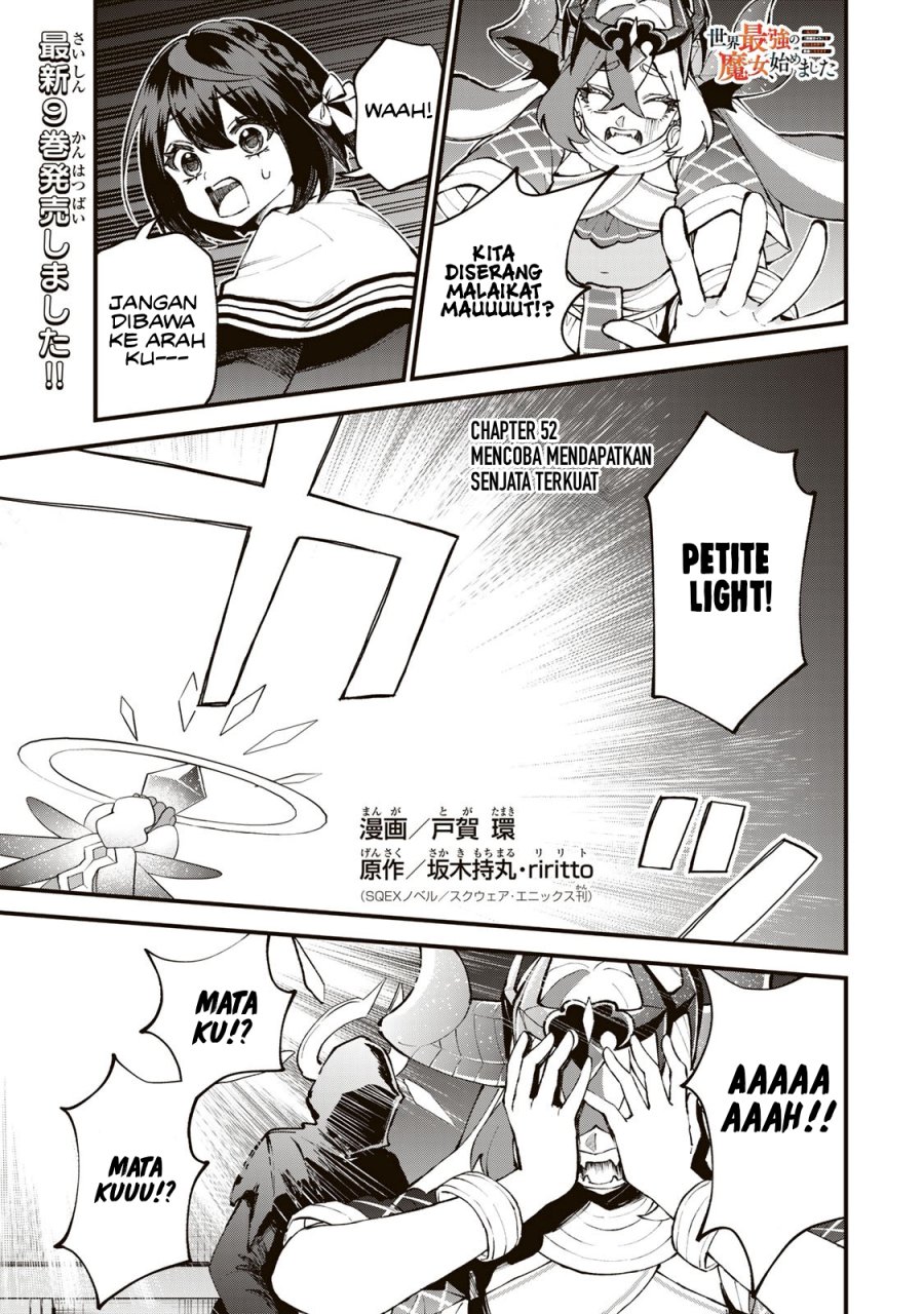 I Became the World’s Strongest Witch, ~I Will Live Freely in a World Where Only I Can Access the “Guide Site”~ Chapter 52 Bahasa Indonesia