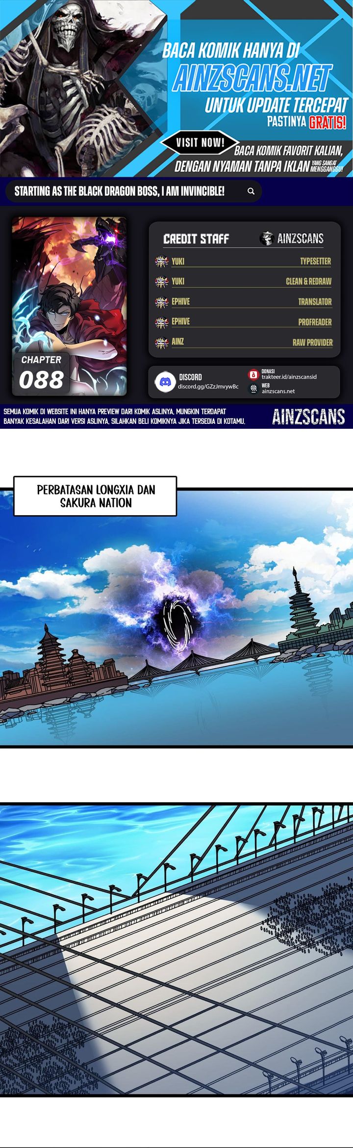 I Become Invincible Black Dragon Boss At The Start Chapter 88 Bahasa Indonesia