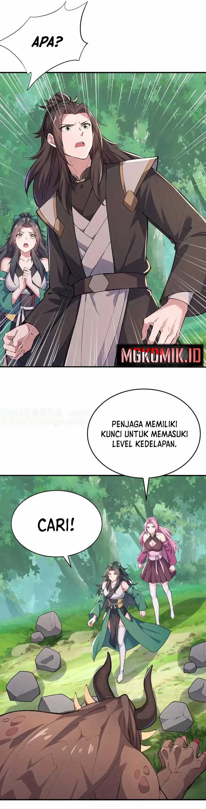 I Get Stronger Just by Lying Down While My Apprentice Cultivates Chapter 33 Bahasa Indonesia