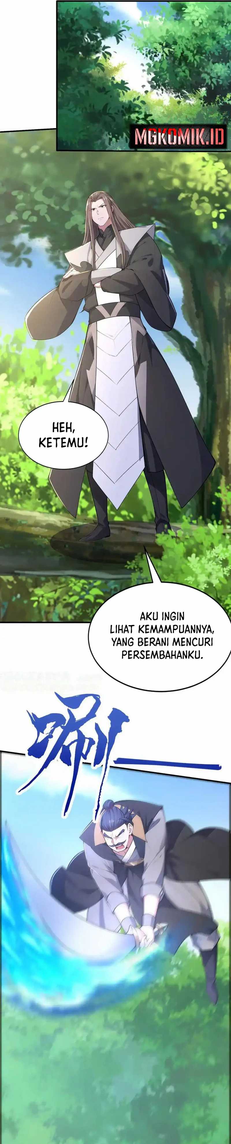 I Get Stronger Just by Lying Down While My Apprentice Cultivates Chapter 33 Bahasa Indonesia