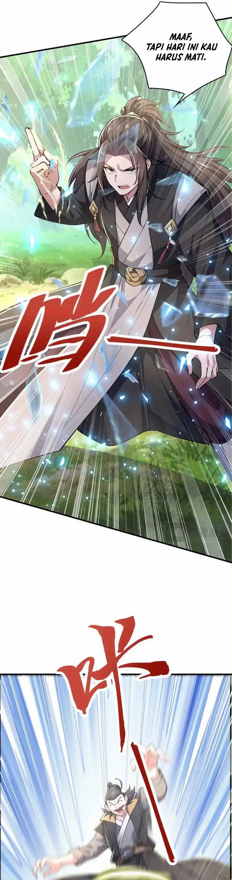 I Get Stronger Just by Lying Down While My Apprentice Cultivates Chapter 33 Bahasa Indonesia