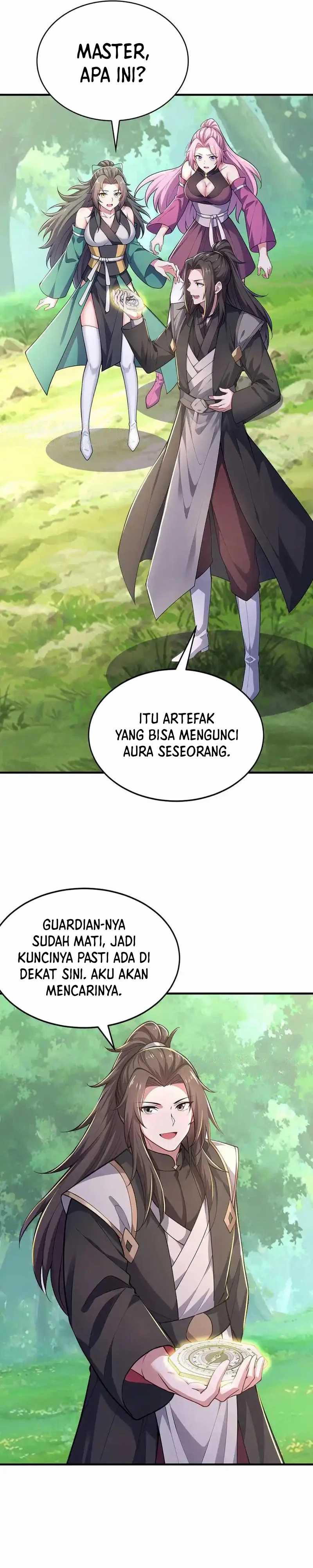 I Get Stronger Just by Lying Down While My Apprentice Cultivates Chapter 33 Bahasa Indonesia