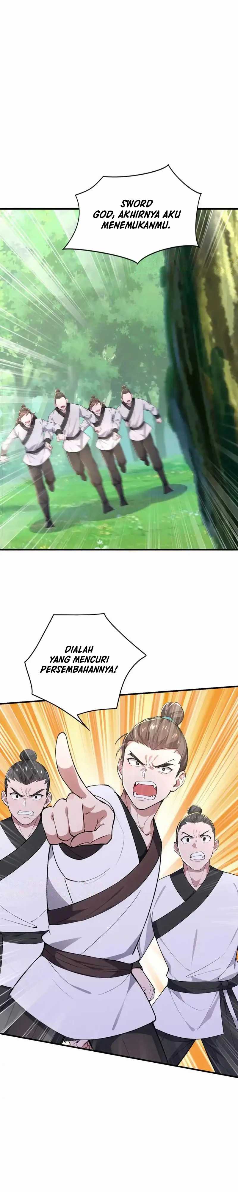 I Get Stronger Just by Lying Down While My Apprentice Cultivates Chapter 33 Bahasa Indonesia