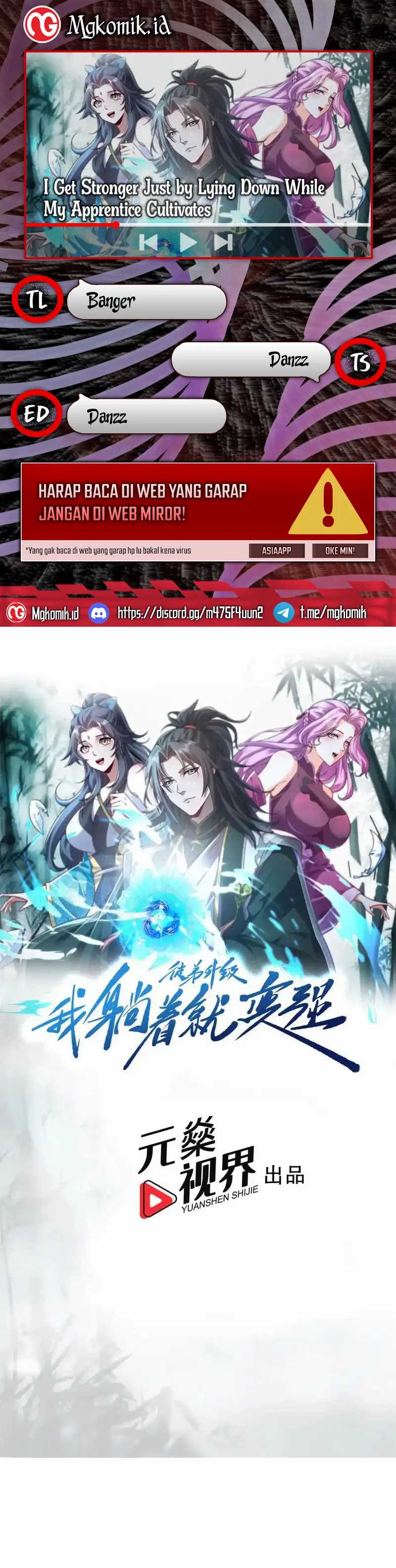 I Get Stronger Just by Lying Down While My Apprentice Cultivates Chapter 34 Bahasa Indonesia