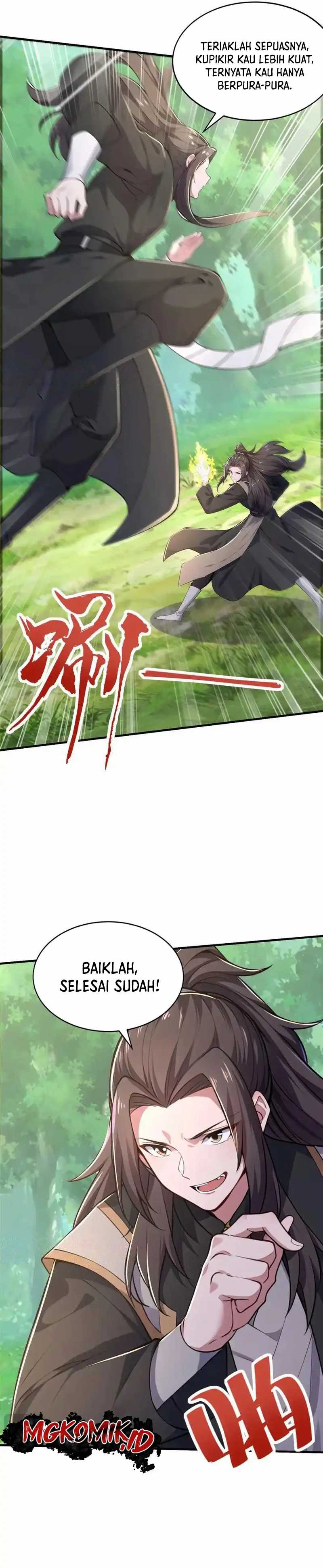 I Get Stronger Just by Lying Down While My Apprentice Cultivates Chapter 34 Bahasa Indonesia