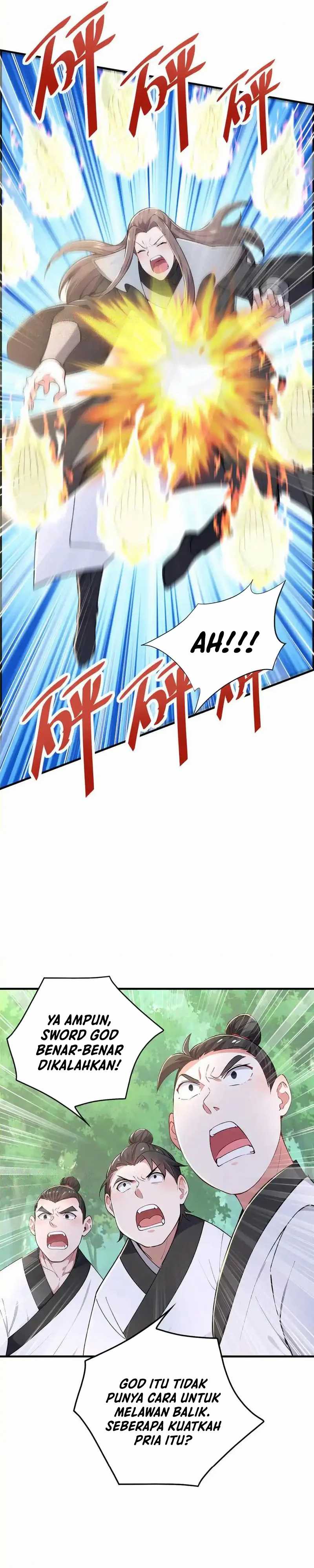 I Get Stronger Just by Lying Down While My Apprentice Cultivates Chapter 34 Bahasa Indonesia