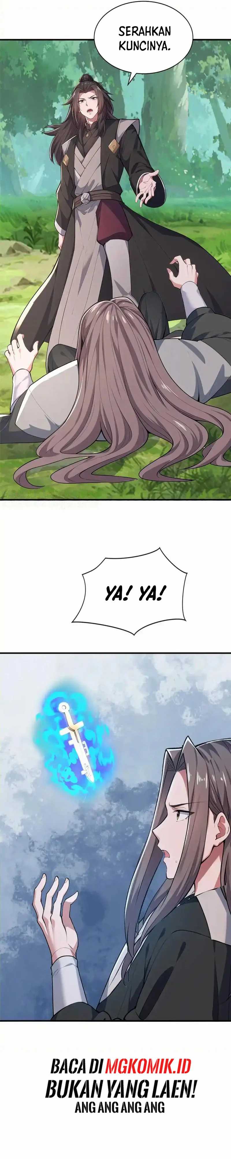 I Get Stronger Just by Lying Down While My Apprentice Cultivates Chapter 34 Bahasa Indonesia