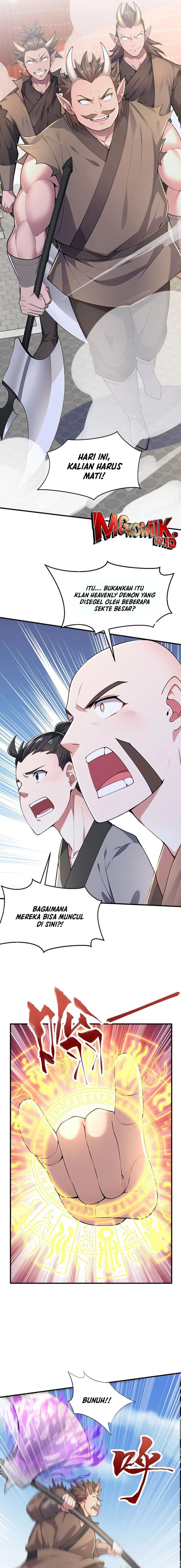 I Get Stronger Just by Lying Down While My Apprentice Cultivates Chapter 50 Bahasa Indonesia