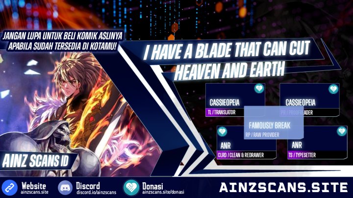 I Have a Blade That Can Cut Heaven and Earth chapter 2