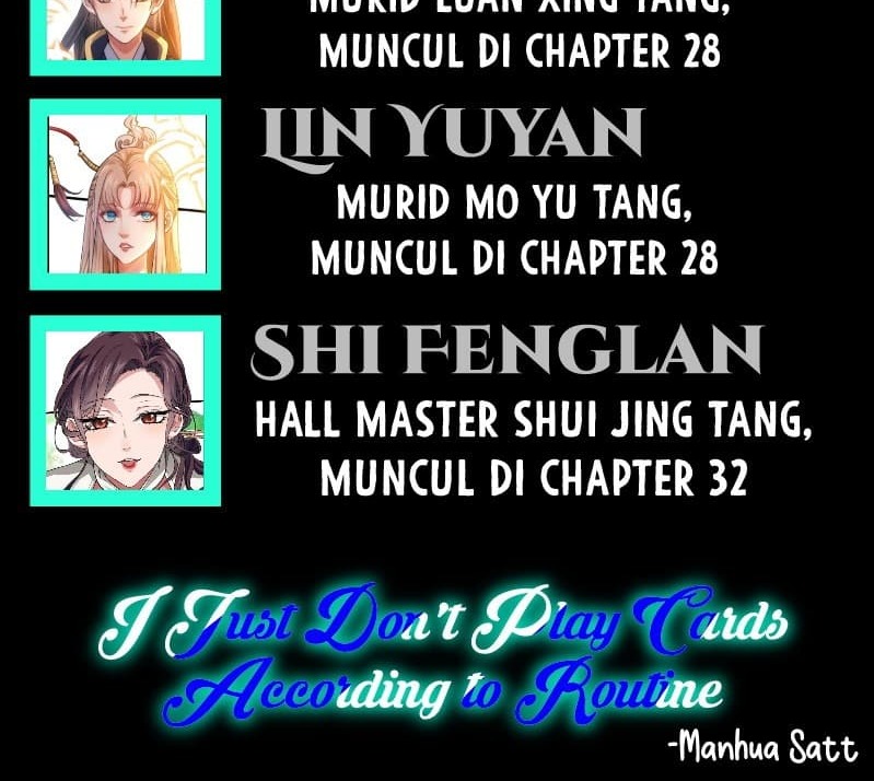 I Just Don’t Play the Card According to the Routine Chapter 18 Bahasa Indonesia