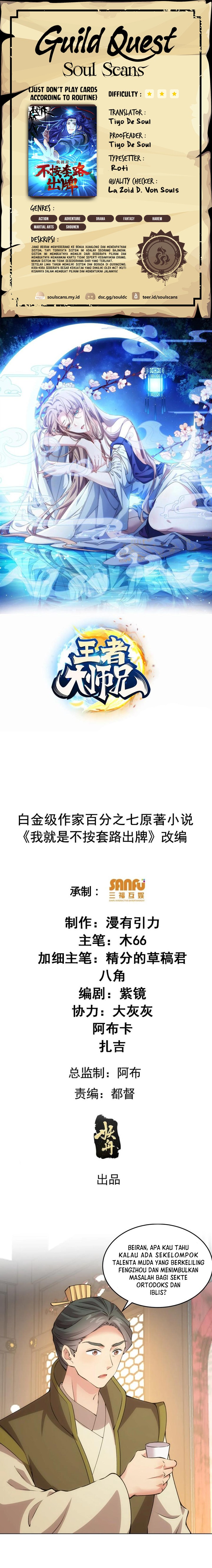 I Just Don’t Play the Card According to the Routine Chapter 217 Bahasa Indonesia