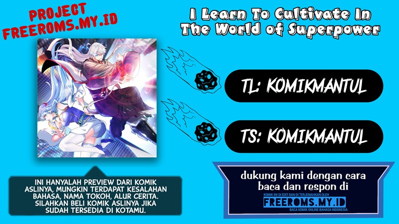 I Learn To Cultivate In The World of Superpower chapter 3