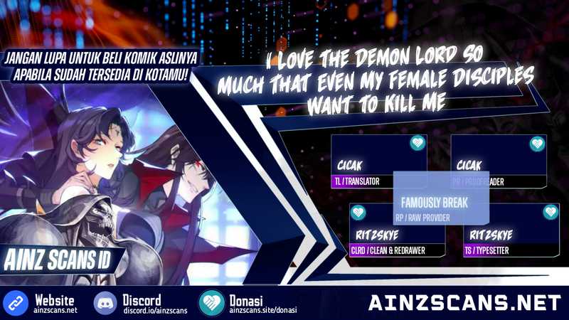 I Love the Demon Lord So Much That Even My Female Disciples Want to Kill Me chapter 55