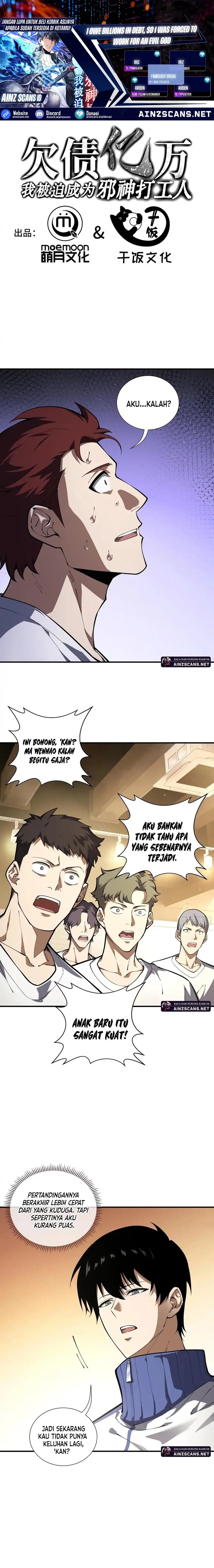 I Owe A Billion Dollars And I am Forced to Become A Worker For An Evil God chapter 7