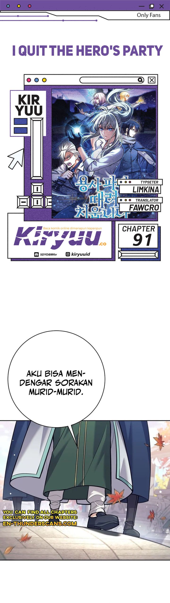 I Quit The Heros Party chapter 91