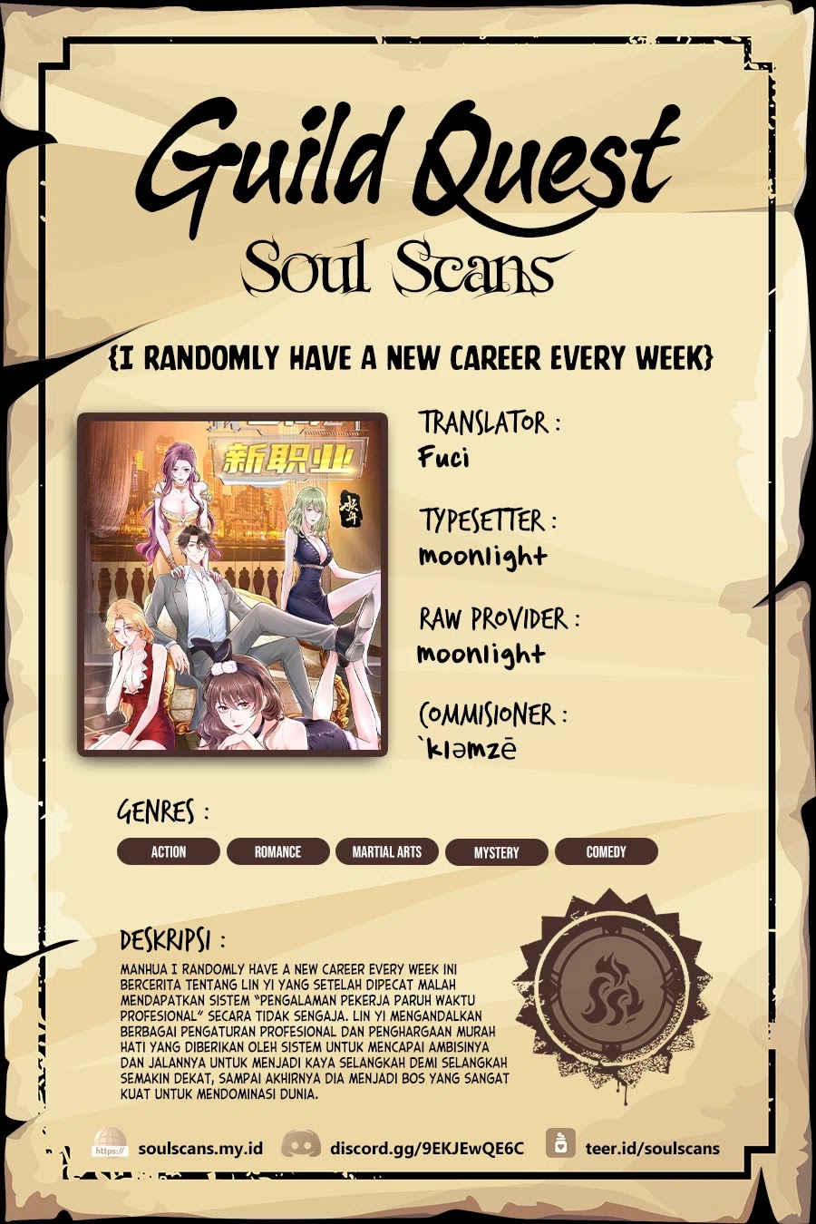 I Randomly Have A New Career Every Week Chapter 483 Bahasa Indonesia