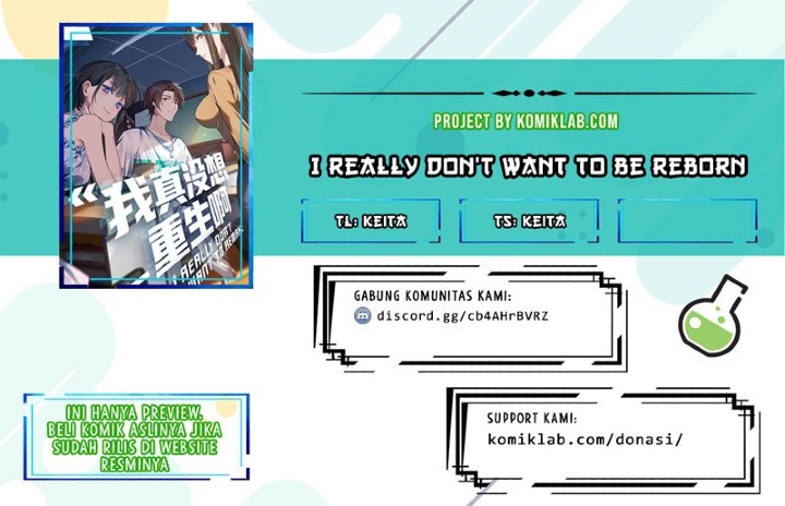I Really Don’t Want to Be Reborn Chapter 10 Bahasa Indonesia