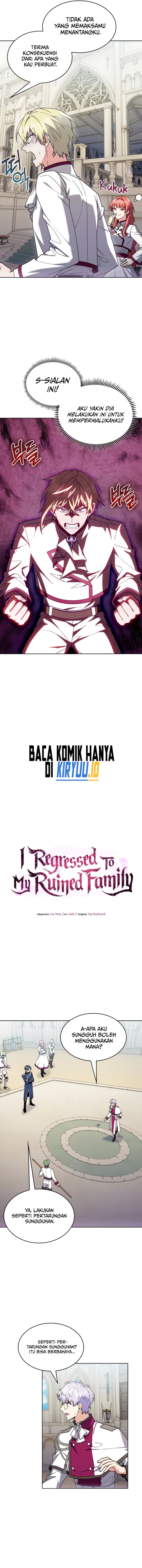 I Regressed to My Ruined Family Chapter 80 Bahasa Indonesia