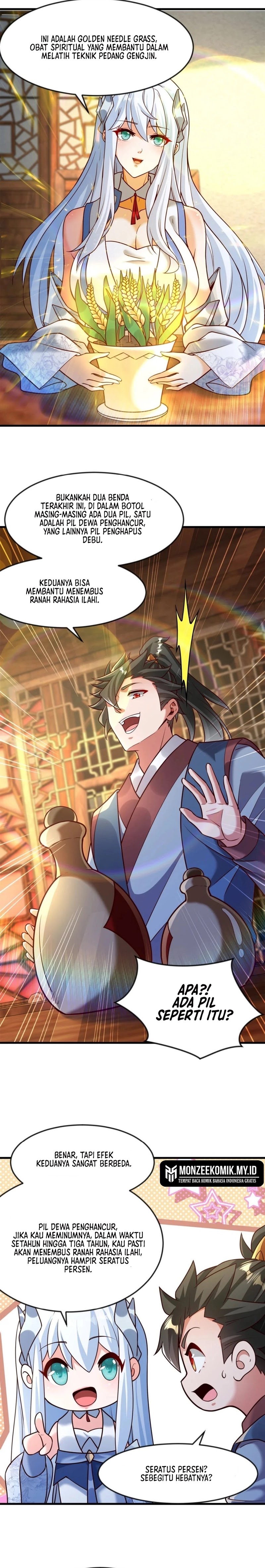 I Scared the Divine Lord as I handed over the Ancient Immortal Pill Chapter 70 Bahasa Indonesia