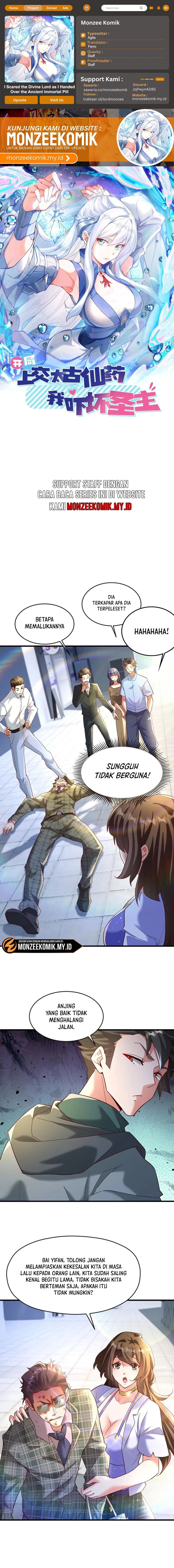 I Scared the Divine Lord as I handed over the Ancient Immortal Pill Chapter 82 Bahasa Indonesia