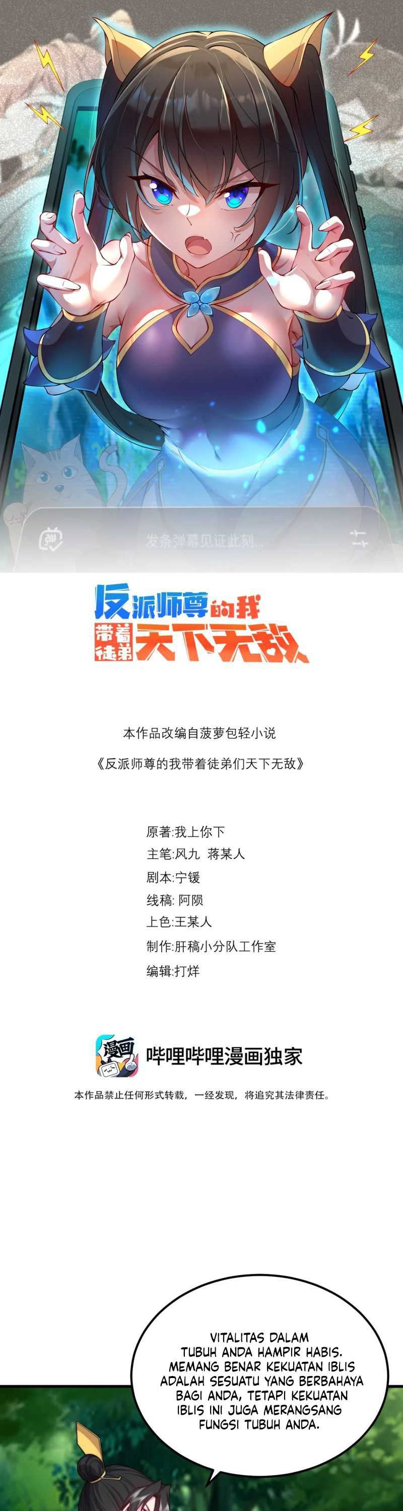 I, The Invincible Villain Master With My Apprentices Chapter 106 Bahasa Indonesia