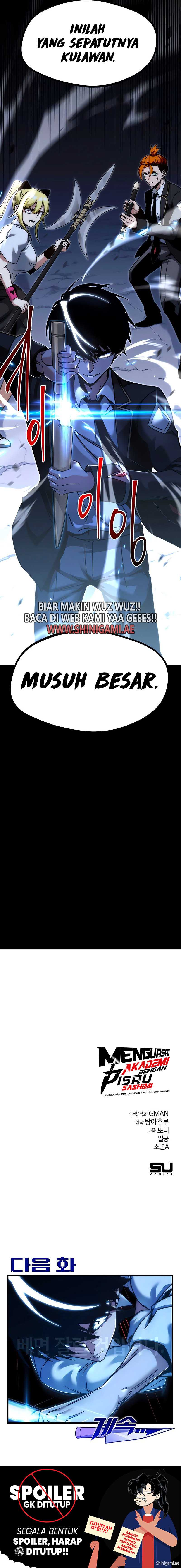 I Took over The Academy With a Single Sashimi Knife Chapter 18 Bahasa Indonesia