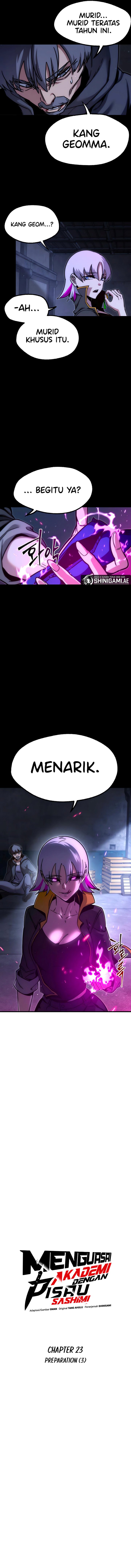 I Took over The Academy With a Single Sashimi Knife Chapter 23 Bahasa Indonesia