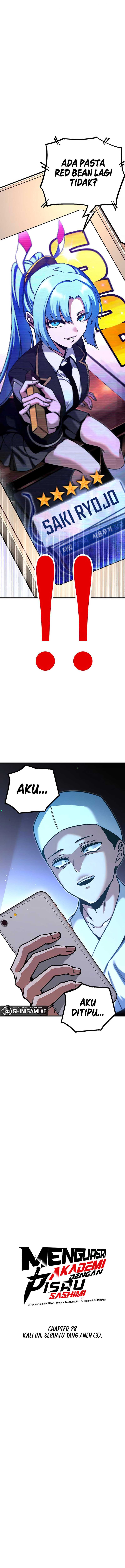 I Took over The Academy With a Single Sashimi Knife Chapter 28 Bahasa Indonesia