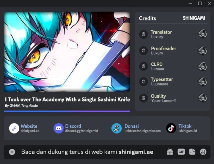 I Took over The Academy With a Single Sashimi Knife chapter 36