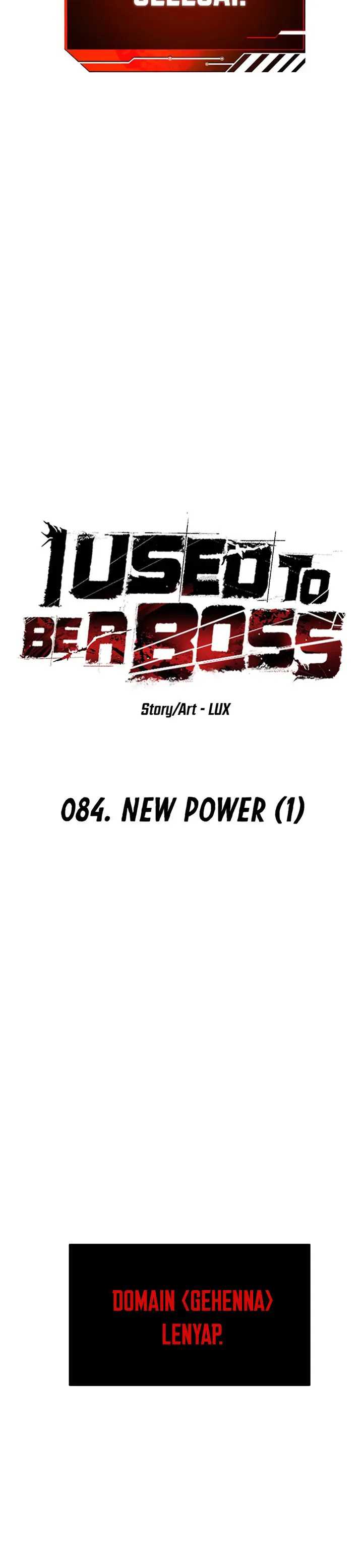 I Used to Be a Boss chapter 84