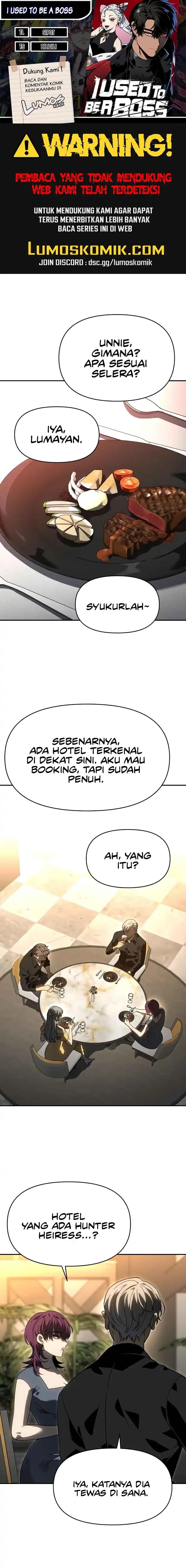 I Used to Be a Boss Chapter 116 Bahasa Indonesia