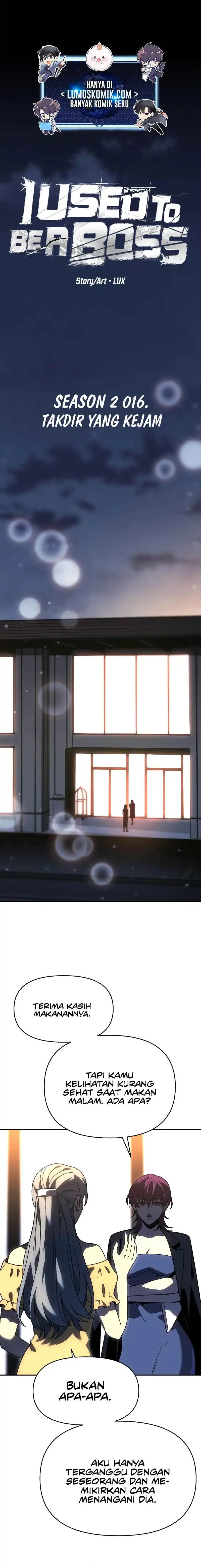 I Used to Be a Boss Chapter 116 Bahasa Indonesia