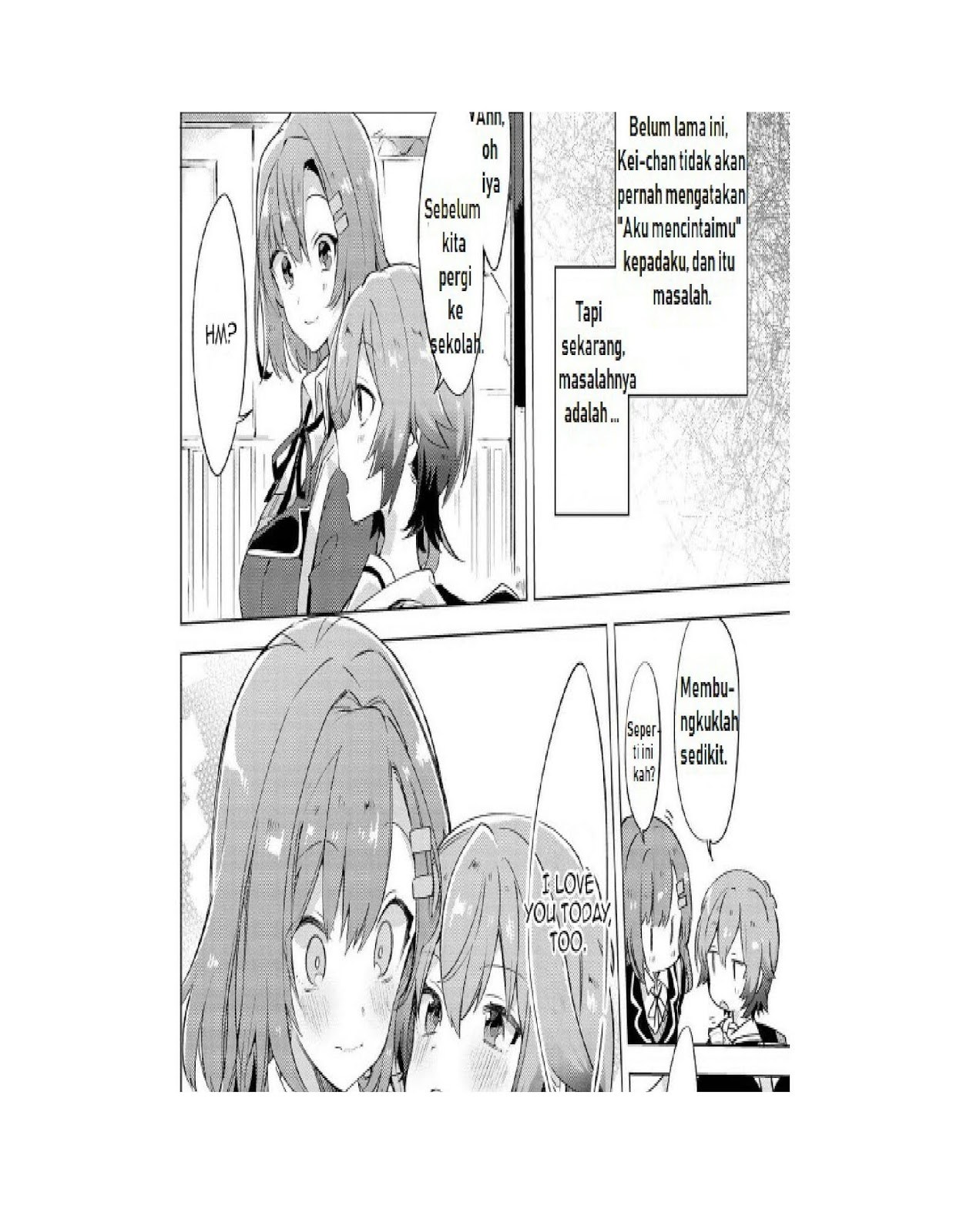 I Want You to Say You Love Me Chapter 02 Bahasa Indonesia