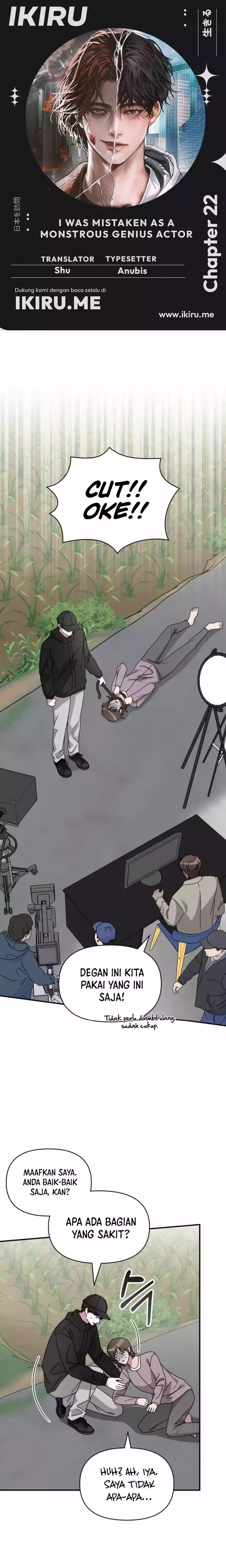I Was Immediately Mistaken for a Monster Genius Actor chapter 22