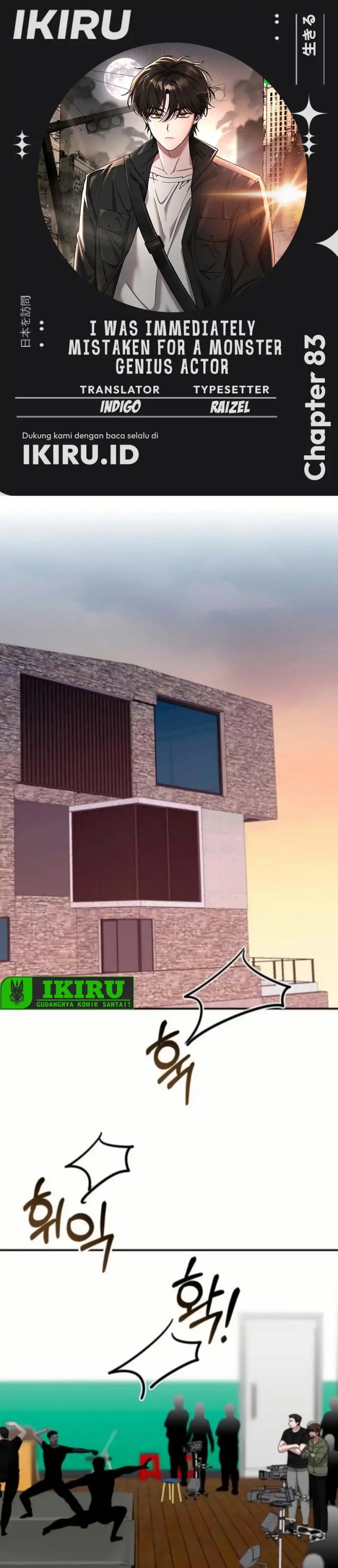 I Was Immediately Mistaken for a Monster Genius Actor Chapter 83 Bahasa Indonesia