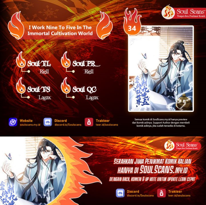I Work Nine To Five In The Immortal Cultivation World chapter 34