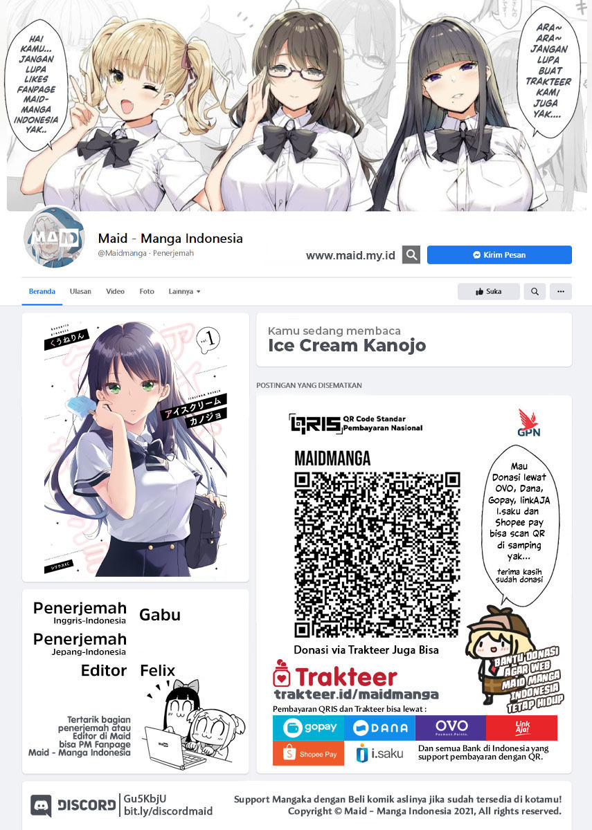 Ice Cream Kanojo Chapter 21 Bahasa Indonesia