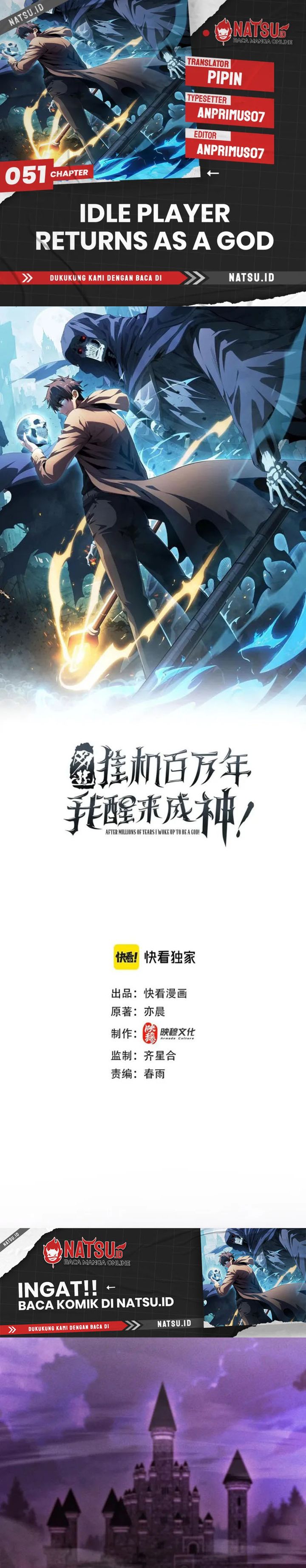 Idle Player Returns as a God (I Awoke as a God) Chapter 51 Bahasa Indonesia
