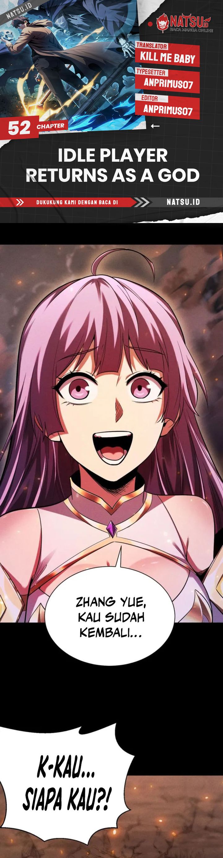 Idle Player Returns as a God (I Awoke as a God) Chapter 52 Bahasa Indonesia