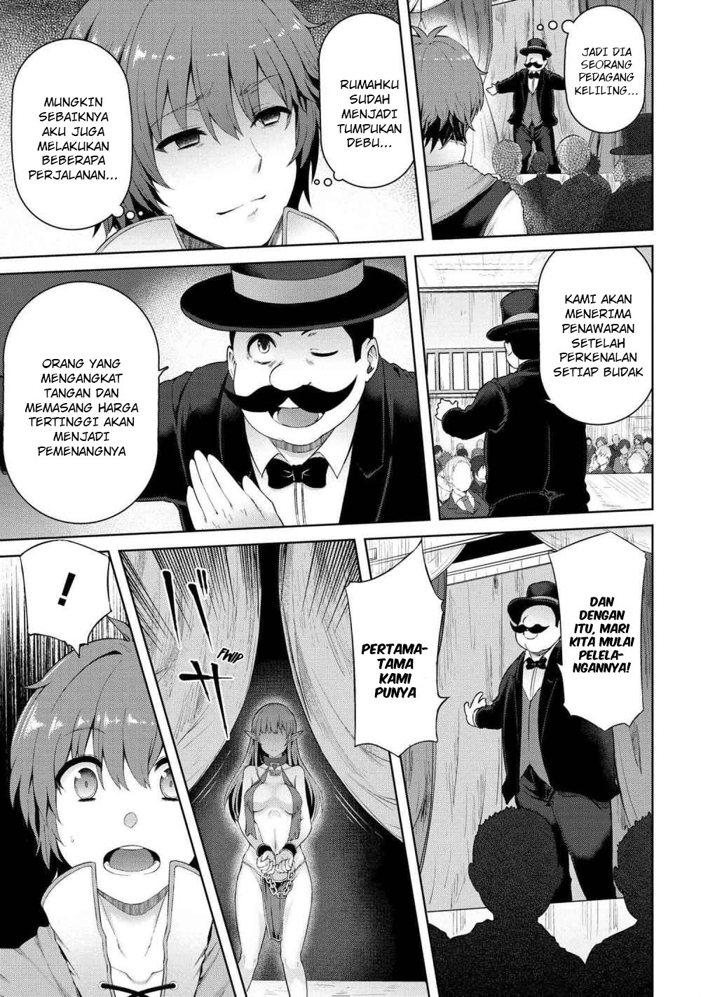 Ie ga Moete Jinsei Dou Demo Yoku Natta kara, Nokotta Nakenashi no Kin de Dark Elf no Dorei o Katta chapter 1