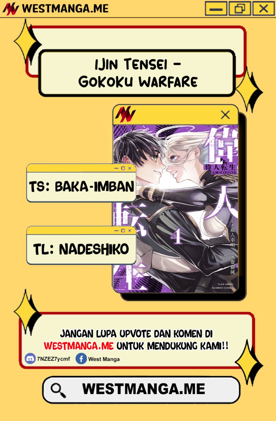 Ijin Tensei – Gokoku Warfare Chapter 04 Bahasa Indonesia