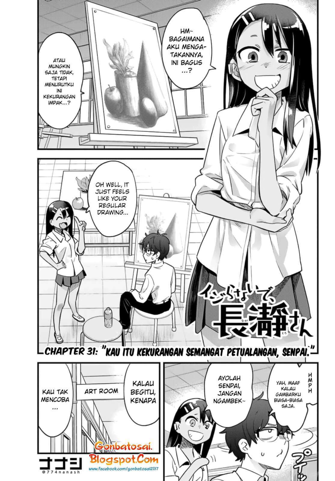 Ijiranaide, Nagatoro-san Chapter 31 Bahasa Indonesia
