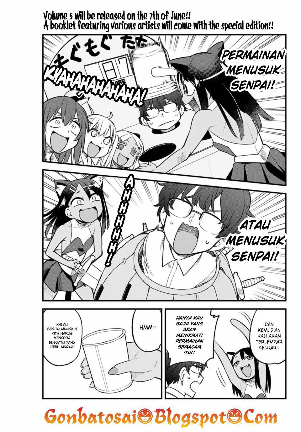 Ijiranaide, Nagatoro-san Chapter 37 Bahasa Indonesia