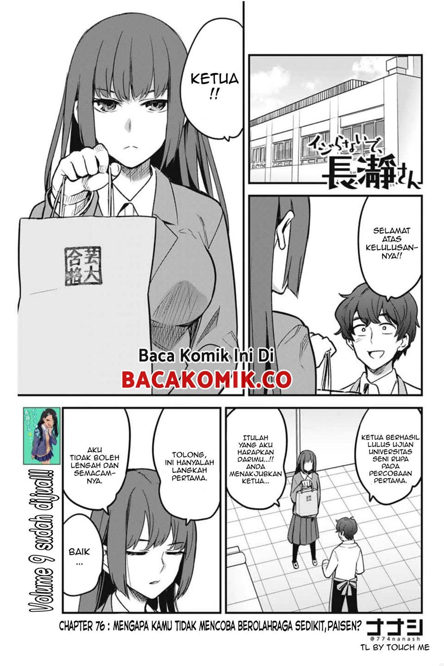 Ijiranaide, Nagatoro-san Chapter 76 Bahasa Indonesia